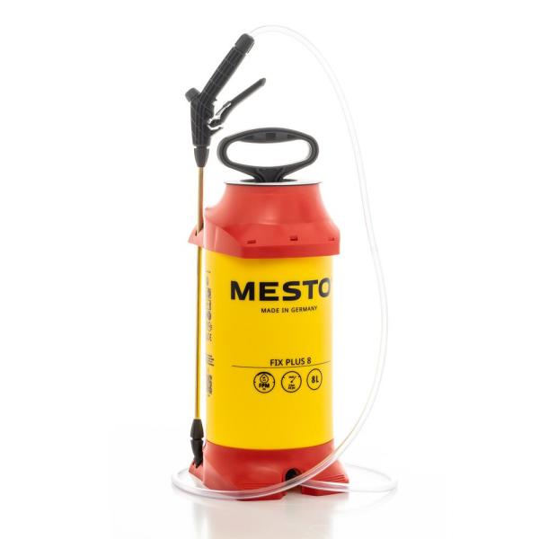 MESTO FIX PLUS 8 Drucksprühgerät – 8 L, FPM-Dichtungen, Messing-Spritzrohr, für Bauchemikalien, Modell 3278FP